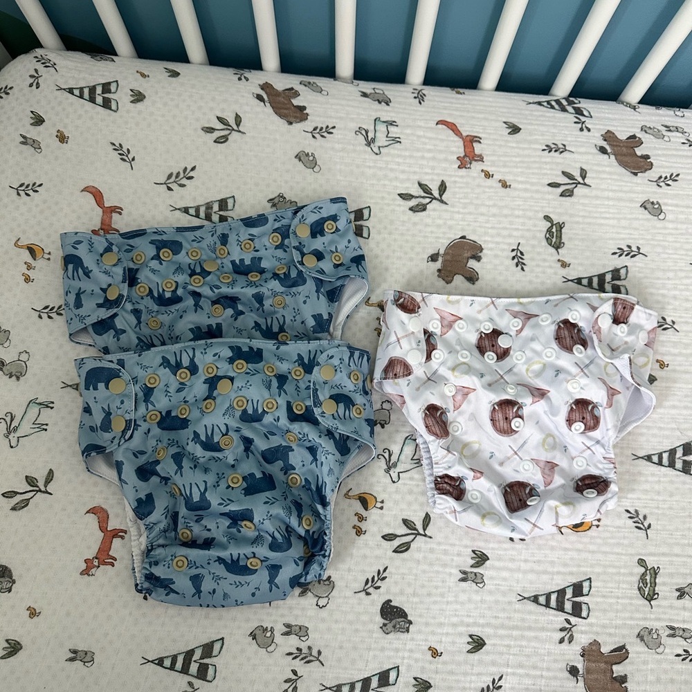 Cloth diapers: wildlife and LOR Print Pocket Diapers